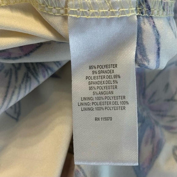 Nina Leonard Sleeveless Faux Wrap Maxi Dress Women’s SZ Large in Yellow Floral - Picture 8 of 8